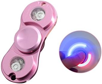 Fidget Spinner, SUMDY LED Fidget Spinner Focus Toy High Speed Spins Helps Focusing for Anxiety Stress Reducer Relieves ADHD ADD Autism Adult Children, Pink