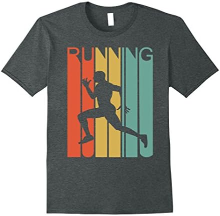 Mens Cool Vintage Look Running T Shirt- 5k 10k Marathon Endurance 2XL Dark Heather