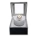Jolitac Automatic Single Watch Winder for Men in Black Leather, w/Adjustable Watch Pillows, Fit Lady and Man Automatic Watches