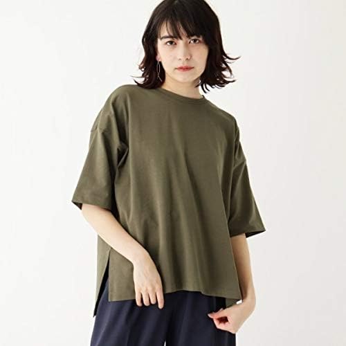 Amazon オペークドットクリップ Opaque Clip 接触冷感 Giza Cotton天竺 ビッグtシャツ カーキ 027 40 L Tシャツ カットソー 通販