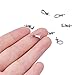 PandaHall Elite 304 Stainless Steel Cup Pearl Bail Pin Pendants for Half-drilled Beads Charms Jewelry Findings 12x4mm 10pcs/Bag
