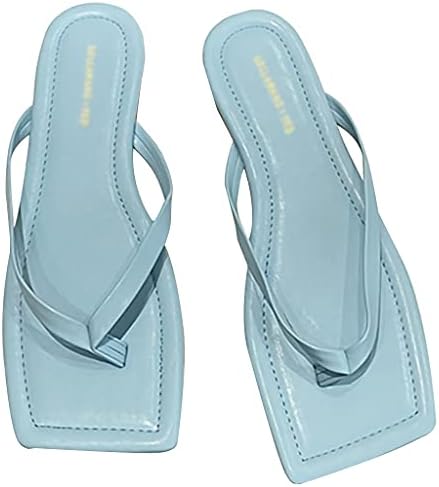 flip flops Flip Flops Women,Classic Simple Square Ladies Flip