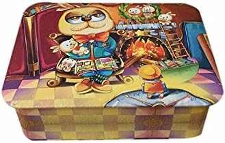 vintage caja decorativa metal pub granja la chimenea gato: Amazon.es: Hogar