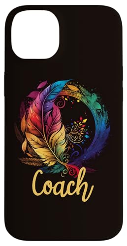 Coach Cute Leopard Boho Rainbow for Team Coach Squad Case for iPhone 14 Plus