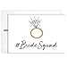 Tiny Expressions Bride Squad Bridesmaid Proposal Cards with Envelopes (10 Pack)