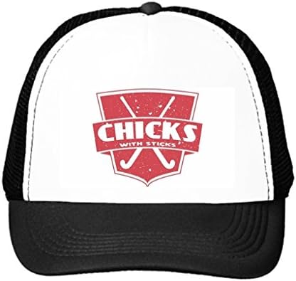 HELEN CHEN Field Hockey Mighty Ducks Snapback Hat Chicks With Sticks Truckers Cap Black