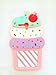 Cute 3D Cherry Ice Cream Silicone Soft Case Bumper Back Cover For Alcatel One Touch Fierce XL 5054