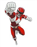 Mighty Morphin Power Rangers Red Ranger Poster Wall Decal Peel & Stick Removable Vinyl Sticker