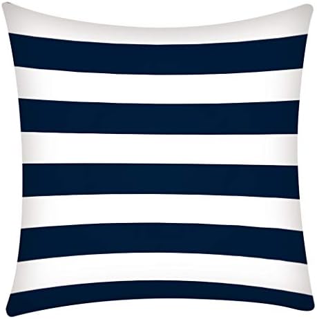 GreatestPAK Pillow Case 45 X 45cm Stripe Geometric Print Cushion Cover Home Decoration Polyester Fiber Cushion Pillowcase for Sofa Car
