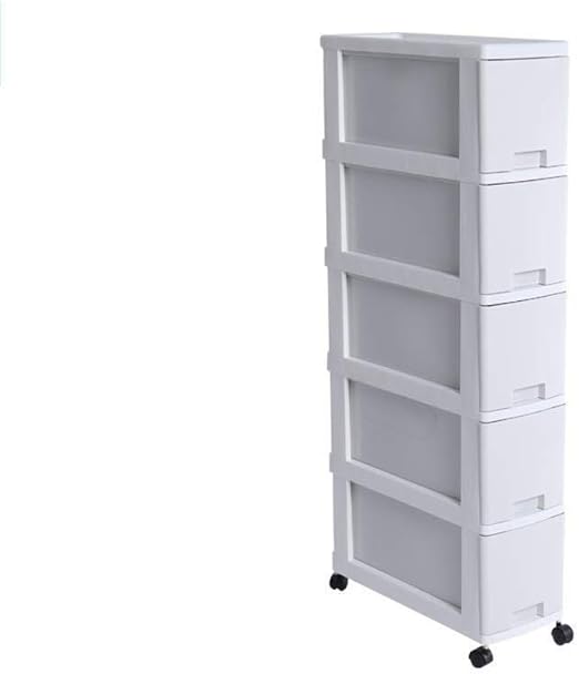 HB Kitchen Narrow Storage Drawer Unit with Wheels Storage Drawers Tower