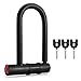 Amazer Bike Lock U Lock with Keys, 18mm Secure Heavy Duty Bike Locks for Bike Bicycle U-Locks Bike Locks