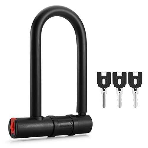 Bike Lock U Lock with Keys, Amazer 18mm Secure Heavy Duty Bike Locks for Bike Bicycle U-Locks Bike Locks