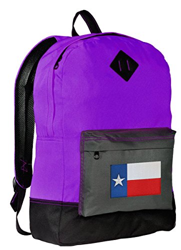 Texas Flag Backpack CLASSIC Texas Bag COOL PURPLE