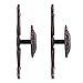 OULII Metal Wall Hook Curtain Drapery Holdbacks Coat Hat Hook Set of 2 (Hollow Flower)