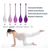 Platinum Health Kegel Exercise Weights-Set of 5 Premium Silicone Vaginal Training Kegel Balls for Bladder Control, Post-Pregnancy, Vaginal Tightening & Pelvic Exercises-For Beginner to Advanced