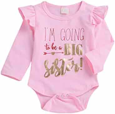 Gouldenhui Newborn Baby Girls Boys Romper Bodysuits Long Sleeve Clothes Plain Jumpsuits Knit Cotton One Piece Outfits Clothing Baby Girls