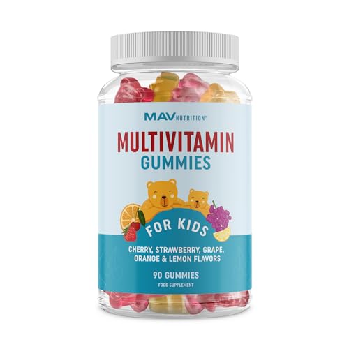 Kids Multivitamin Gummies Vitamins A, B, C, D & Zinc for Immunity