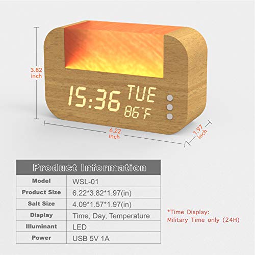 WakeUp Light with Himalayan Salt , Alarm Clock with Real Sunrise