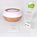 Diffuser for Essential Oils and Humidifier for Bedroom Cool Mist Ultrasonic Aromatherapy Fragrance Oil Diffuser with 7 Color LED Lights Office Home Baby Yoga Spa 300ml Wood Grain