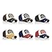 MuLuo Letter Fashion Vintage Caps Baseball Golf Cotton Adjustable Hat Coffee Color Edge Blue Headpiece