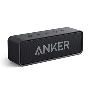 Anker SoundCore Compacte Bluetooth 4.2 luidspreker, 24 uur afspelen, intensieve bas, geïntegreerde microfoon, compatibel…