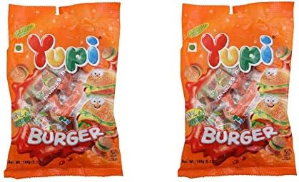 Yupi Gummy Burger Gelatin Free ( Pack of 2 ), 144g