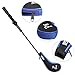 10L0L Golf Head Covers, Neoprene Zippered Golf Club Head Iron Covers - Set of 10 (Black and Dark Blue)