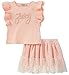 Juicy Couture Girls' Little 2 Pieces Skirt Set, Light Pink, 6