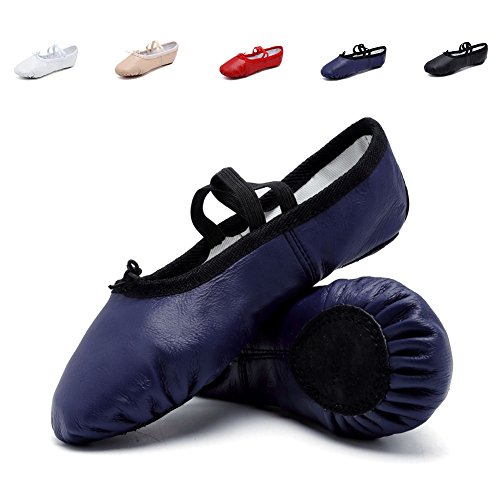 CIOR Ballet Slippers Premium Leather for Girls Classic SplitSole Dance