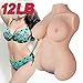 12.13LB Sex Doll Torso Male Masturbator with Realistic Tight Vaginal Anal Opening for Male Masturbation, PALOQUETH 3 in 1 Adult Sex Toy with Big Boobs for Men Orgasm