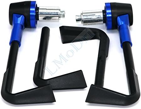 Universal 7/8" 22mm Handlebar Motorcycle Proguard System Brake Clutch Levers Protector Hand Guard for YAMAHA (Blue)
