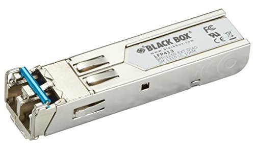 BLACK BOX LFP413 SFP, 1250-Mbps Fiber with Extended Diagnostics, 1310-nm Single-Mode, LC, 10 km