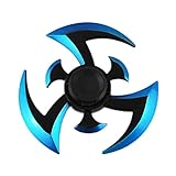 Bluelans Fidget Toy Dart Axe Gyro Hand Metal Spinner EDC ADHD Stress Anxiety Autism Reducer Toy (blue)