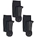 3 Pair EvoNation Men's Copper USA Made Graduated Compression Socks 20-30 mmHg Firm Pressure Medical Quality Knee High Orthopedic Support Stockings Hose - Comfort, Circulation, Travel (Medium, Black)