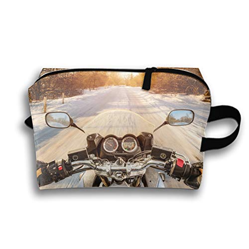 Cosmetic Bag Zipper Storage Bag Portable Ladies Travel Snowmobiling Makeup Bag