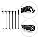 Anpro Power Adapter for Effect Pedals Output 9V DC 1A (1000mA) Tip Negative 5 Way Daisy Chain Cables
