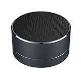 Mini Speaker, Ultra Portable Desk Office Wireless Bluetooth Speakers Built-in Microphone and TF Card Port Works for Ipad, Iphone and Other Bluetooth-enabled Device (Black)