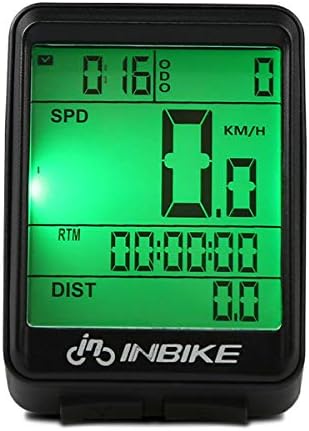 Bike Odometer,Wireless Bike Computer Waterproof Speedometer Multi-Functions with Backlight Perfect Bicycle Accessories for Mountain Road and More