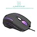 XIDU Gaming Mouse Wired, 4 Adjustable DPI Levels, Breathing LED Light, 6 Buttons Design, Ergonomic Game USB Computer Mice for Windows 7/8/10/XP Vista Linux, Blackthumb 3