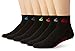 Quiksilver Men's 6 Pack Half Cushion Quarter Sock, Black, 10-13/Shoe Size 6-12