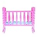 amazingdeal Baby Rocking Cradle Bed, Girl Mini Doll Toy Furniture Bed for Barbie Doll Accessories(Random Color)