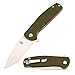 Kizer Cutlery Folding Pocket Knives Flipper Knife Green G10 Handles Tactical Knife, Kizer Gemini Ray Laconico V3471N2