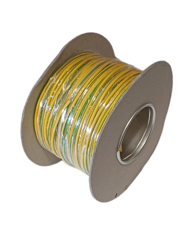 3.0 mm Earth Sleeving, 3mm² Green and Yellow sleeving (100 Meter Roll)
