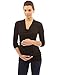 PattyBoutik Mama Cowl Neck Drop Shoulder Maternity Top (Black S)