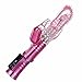 Unpara Multispeed Relaxing 8 Rotating + 36 Vibrating Waterproof Rabbit Massager Female Intelligent Ergonomically Design Wand (Hot Pink)