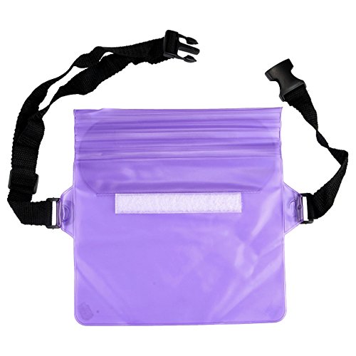 Faleto 4-Packs Waterproof Fanny Pack Phone Pouch Bag Underwater Floatable Case for Beach, Swimming, Fishing,Boating, Diving,Kayaking, Hiking