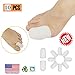 Gel Toe Caps Toe Protectors Toe Sleeves,New Material, for Blisters, Corns, Hammer Toes, Ingrown Toenails, Toenails Loss, Friction Pain Relief and More (10 pcs White)