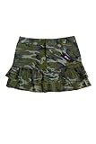 Sexy A-line Ruffled Mini-skirt in Camouflage