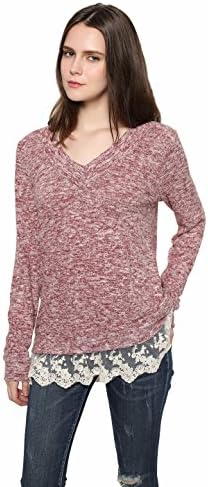 Game Of Love Ladies Autumn Winter V neck Long Sleeve Fleece Hoodie Top