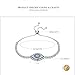 BAMOER 925 Sterling Silver Expandable Lucky Blue Evil Eye Chain Bracelet With Sparkling Cubic Zirconia for Women Girls Style 1